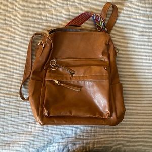 Modern+Chic Brielle Faux Leather Backpack Purse
